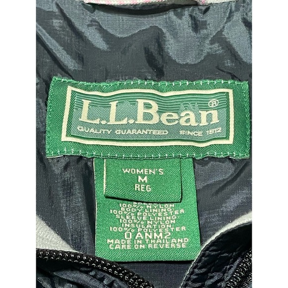 LL Bean Women’s Jacket Quilted Black EUC Size Medium - Picture 4 of 5